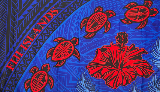 Turtle Hibiscus Fiji Islands Sarong | Islands Fabric Islands Fabric