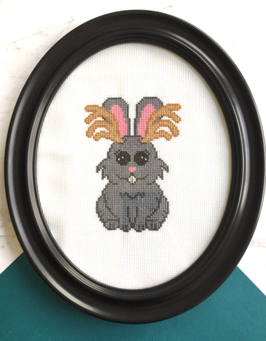 Jackalope Counted Cross Stitch DIY KIT Intermediate