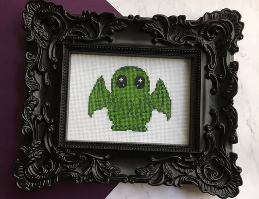 Cute Cthulhu Counted Cross Stitch DIY KIT Intermediate