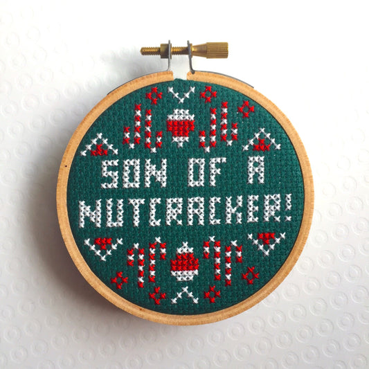 Son of a Nutcracker Ornament Counted Cross Stitch DIY KIT Beginner