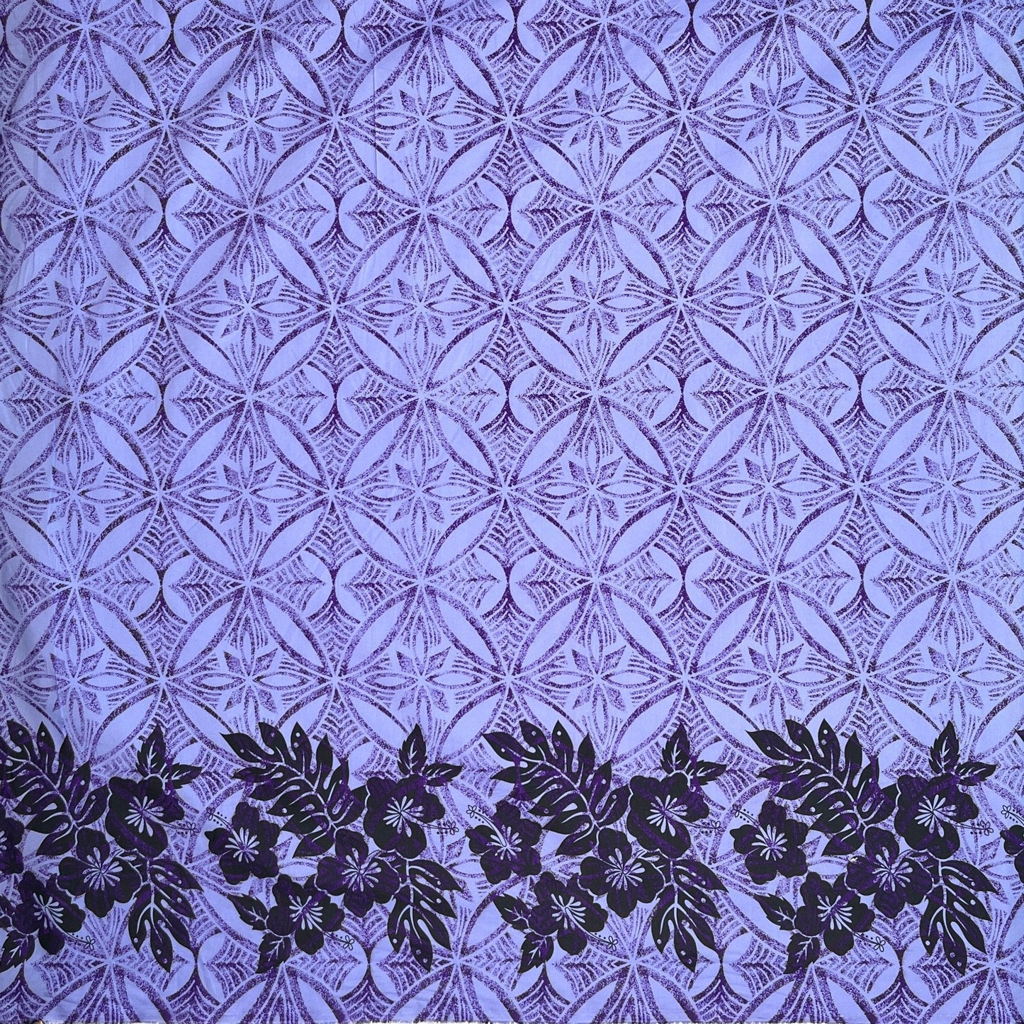 Tropical Floral Border Polyester Fabric | Islands Fabric Islands Fabric