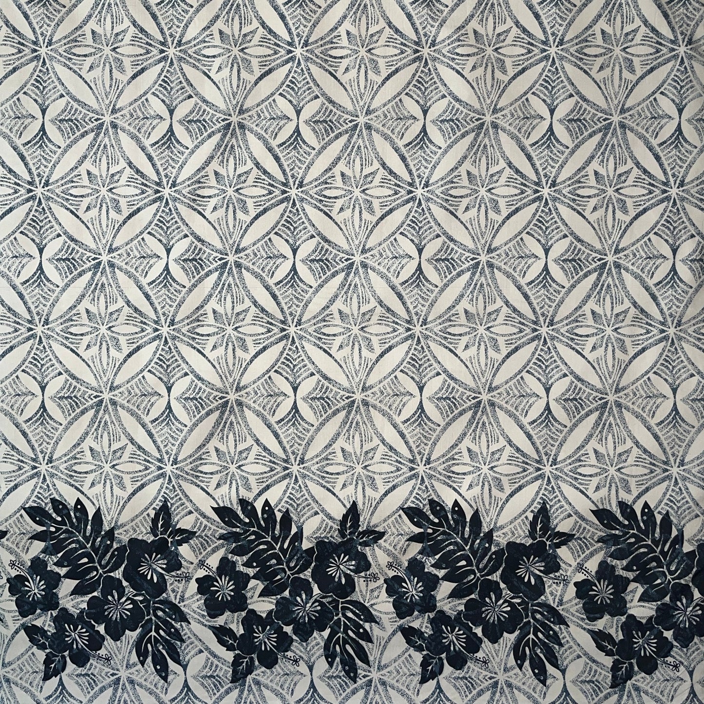 Tropical Floral Border Polyester Fabric | Islands Fabric Islands Fabric