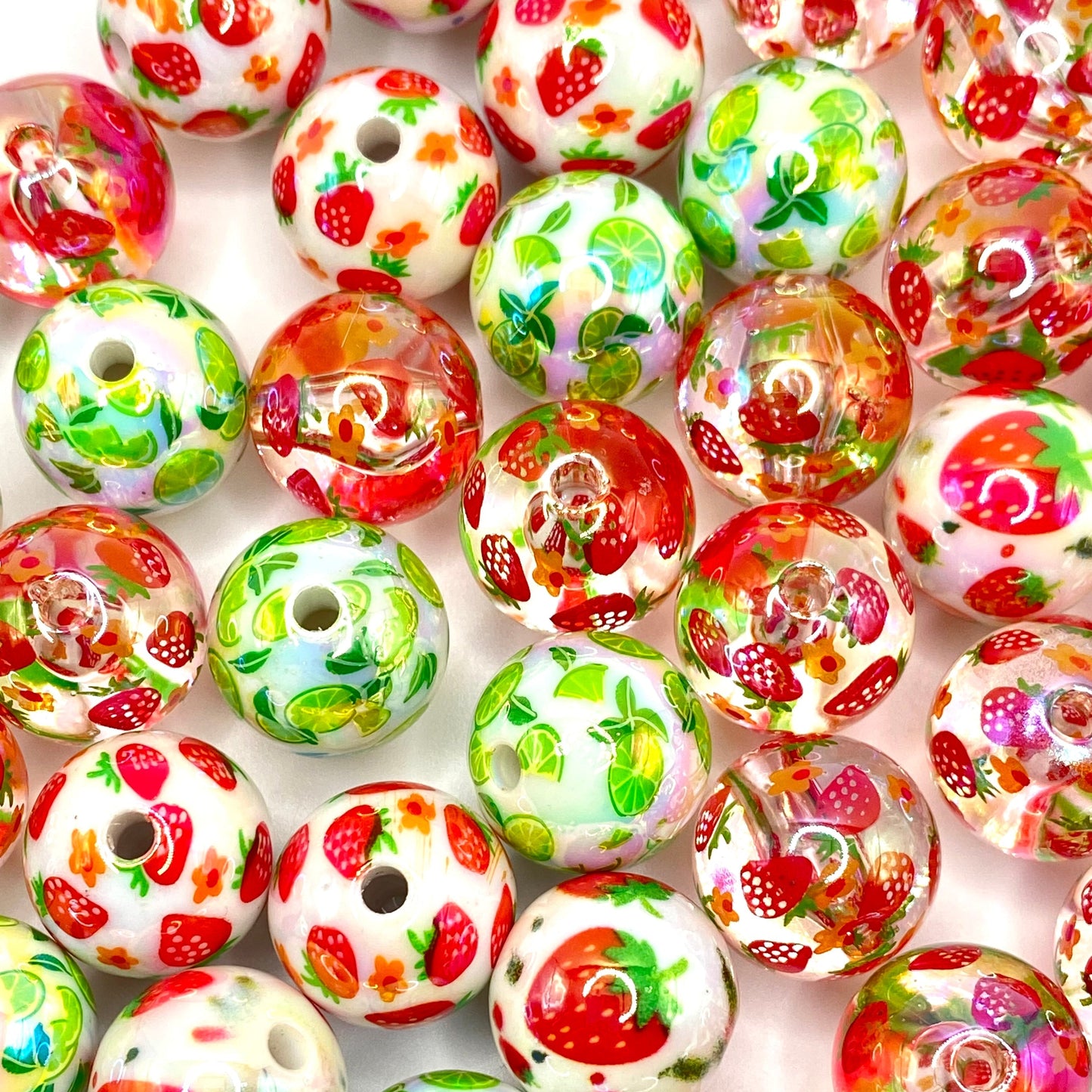 I Love Summer so Berry Much Acrylic Beads Emerald City Beads & Supplies
