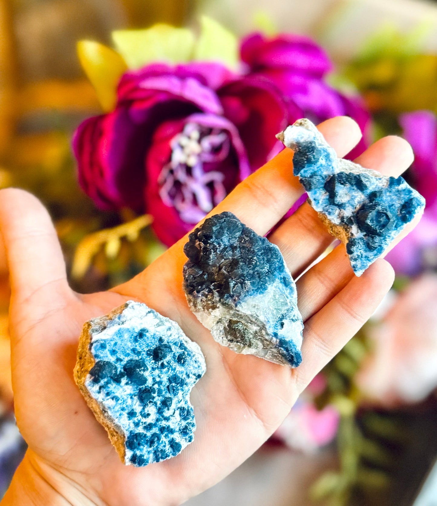 Blueberry Fluorite Specimens from Inner Mongolia, Blue Fluorite