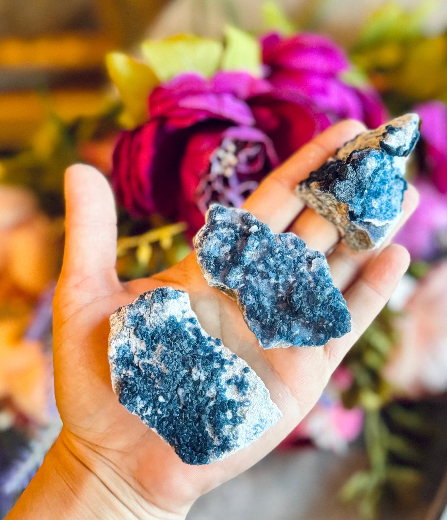 Blueberry Fluorite Specimens from Inner Mongolia, Blue Fluorite