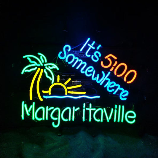 It's 5 o'clock Somewhere Margaritaville Neon Signs