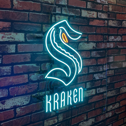 Seattle Kraken Neon Light Sign Neon Signs Land