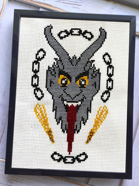 Krampus Counted Cross Stitch DIY KIT