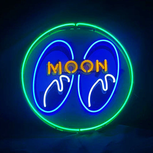 Moon Eyes Neon Signs Green Neon Signs Land