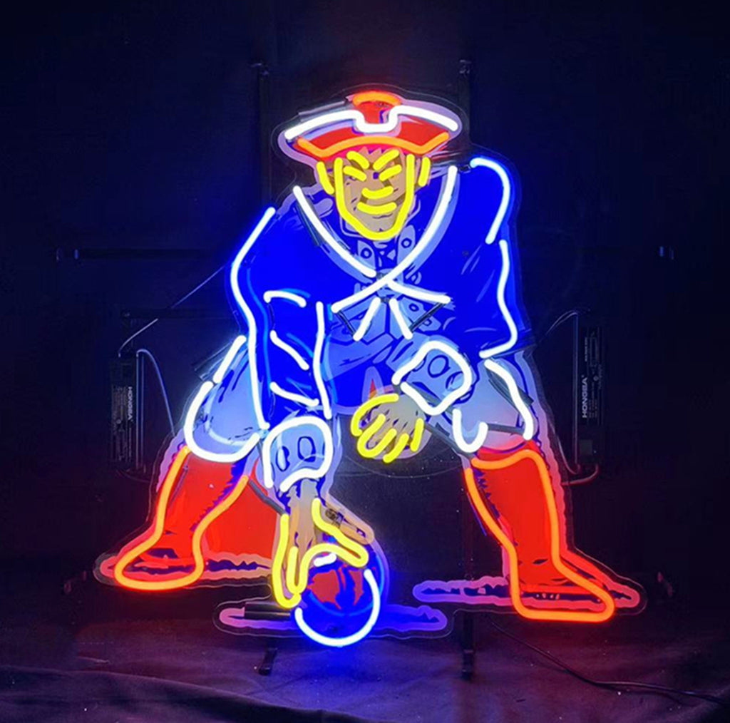 NFL New England Patriots Sport Team Neon Sign Light Neon Signs Land