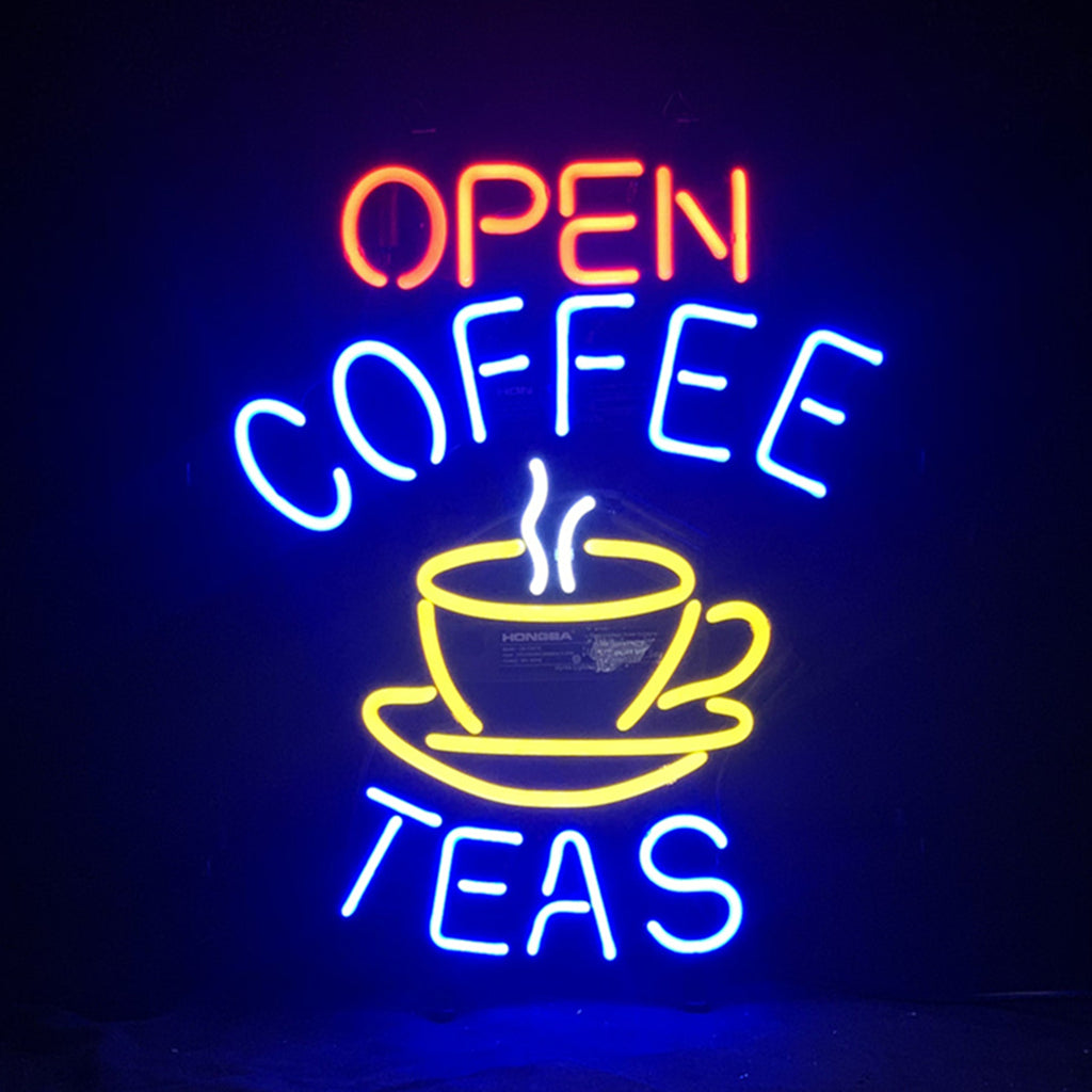 Open Coffee Teas Neon Signs Neon Signs Land