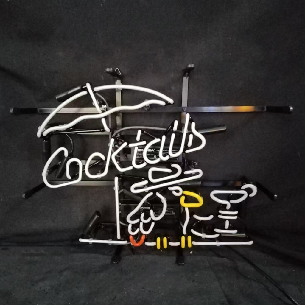 Cocktails with Under Umbrella Parrot Neon Signs Neon Signs Land