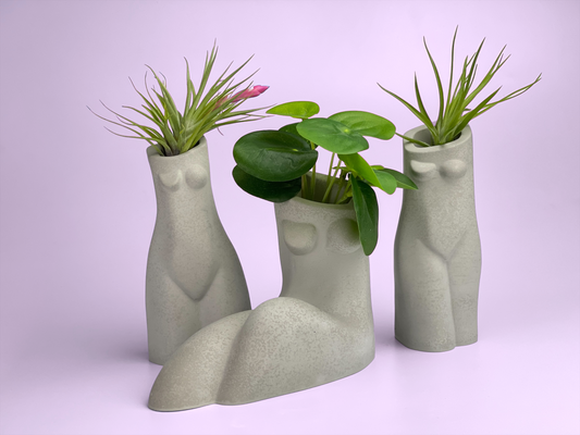 Female Body Vase | AIR PLANT HOLDER