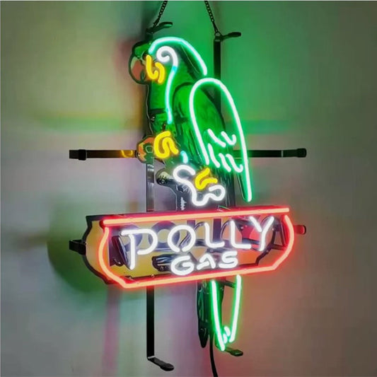 Parrot Polly Gas Gasoline Neon Signs Neon Signs Land