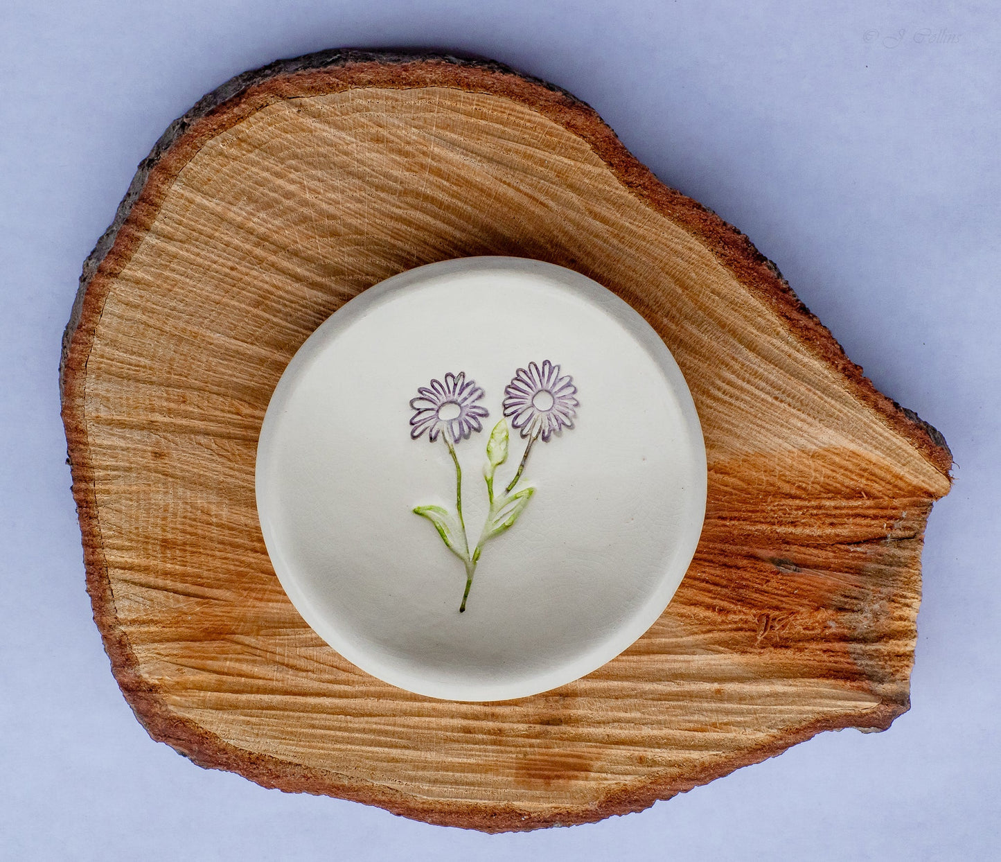 Birth Flower Ring Dish - Prodigal Pottery prodigalpottery