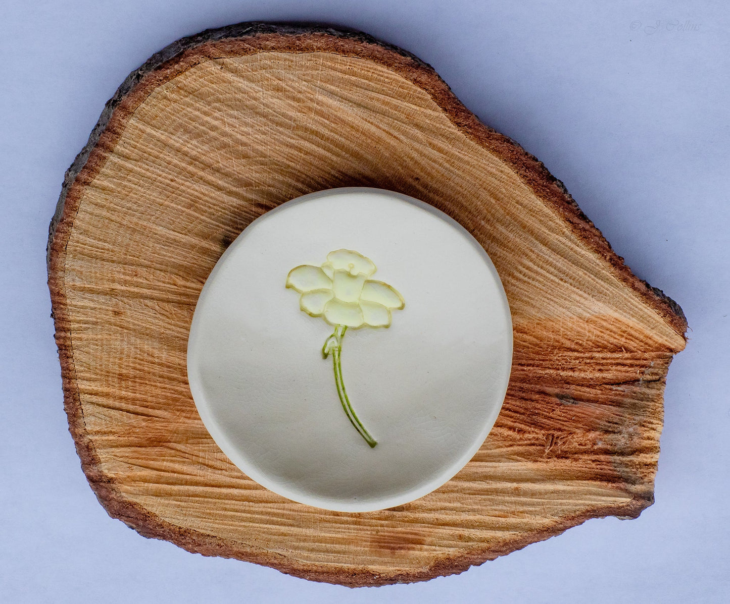 Birth Flower Ring Dish - Prodigal Pottery prodigalpottery