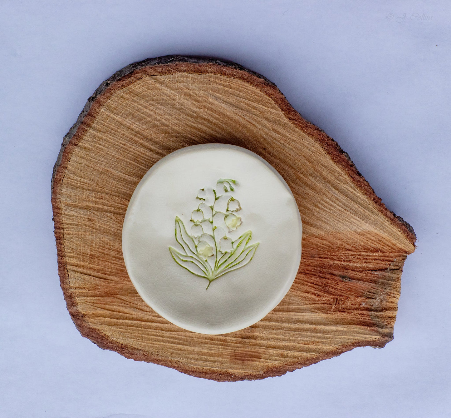 Birth Flower Ring Dish - Prodigal Pottery prodigalpottery
