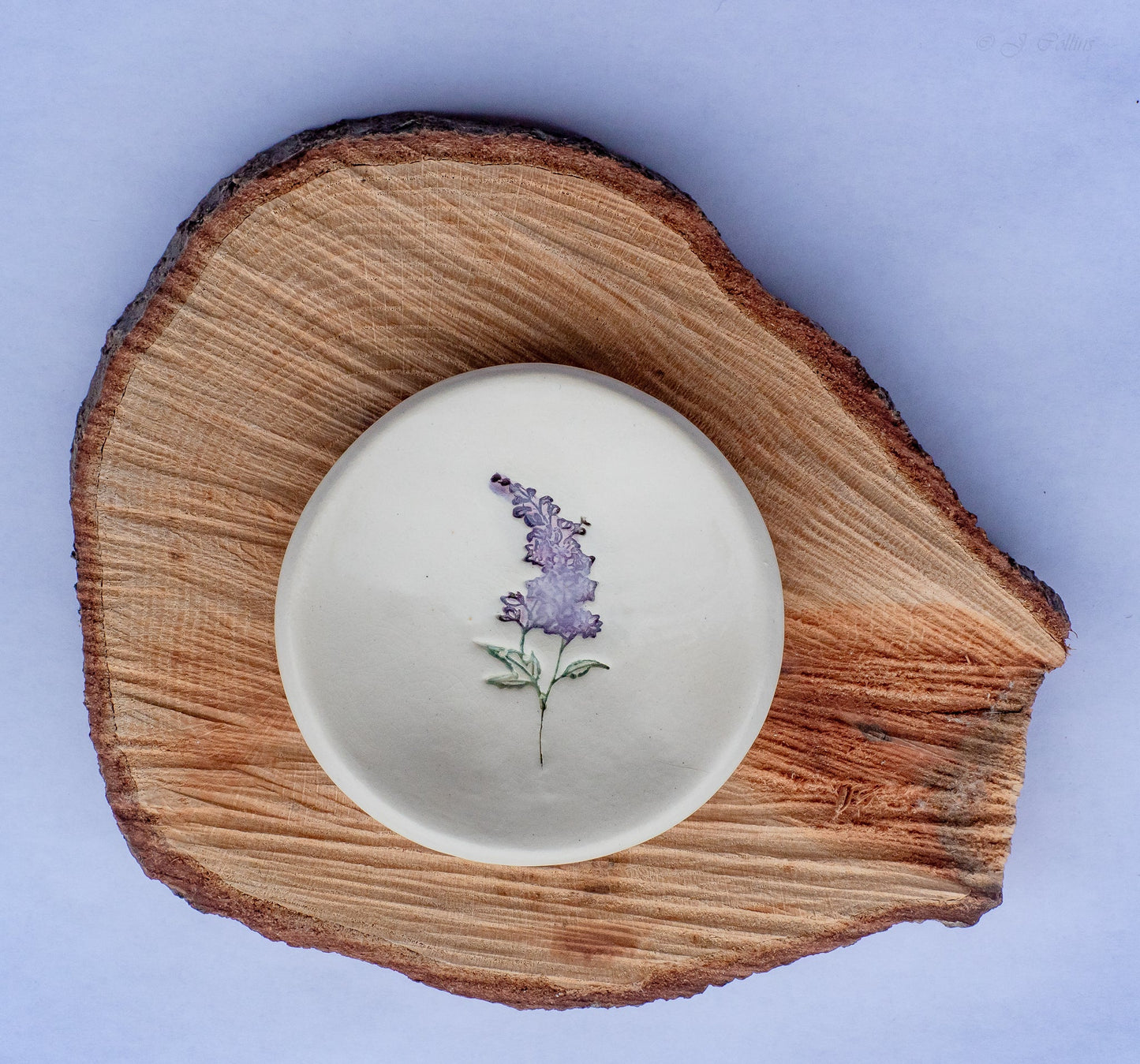 Birth Flower Ring Dish - Prodigal Pottery prodigalpottery