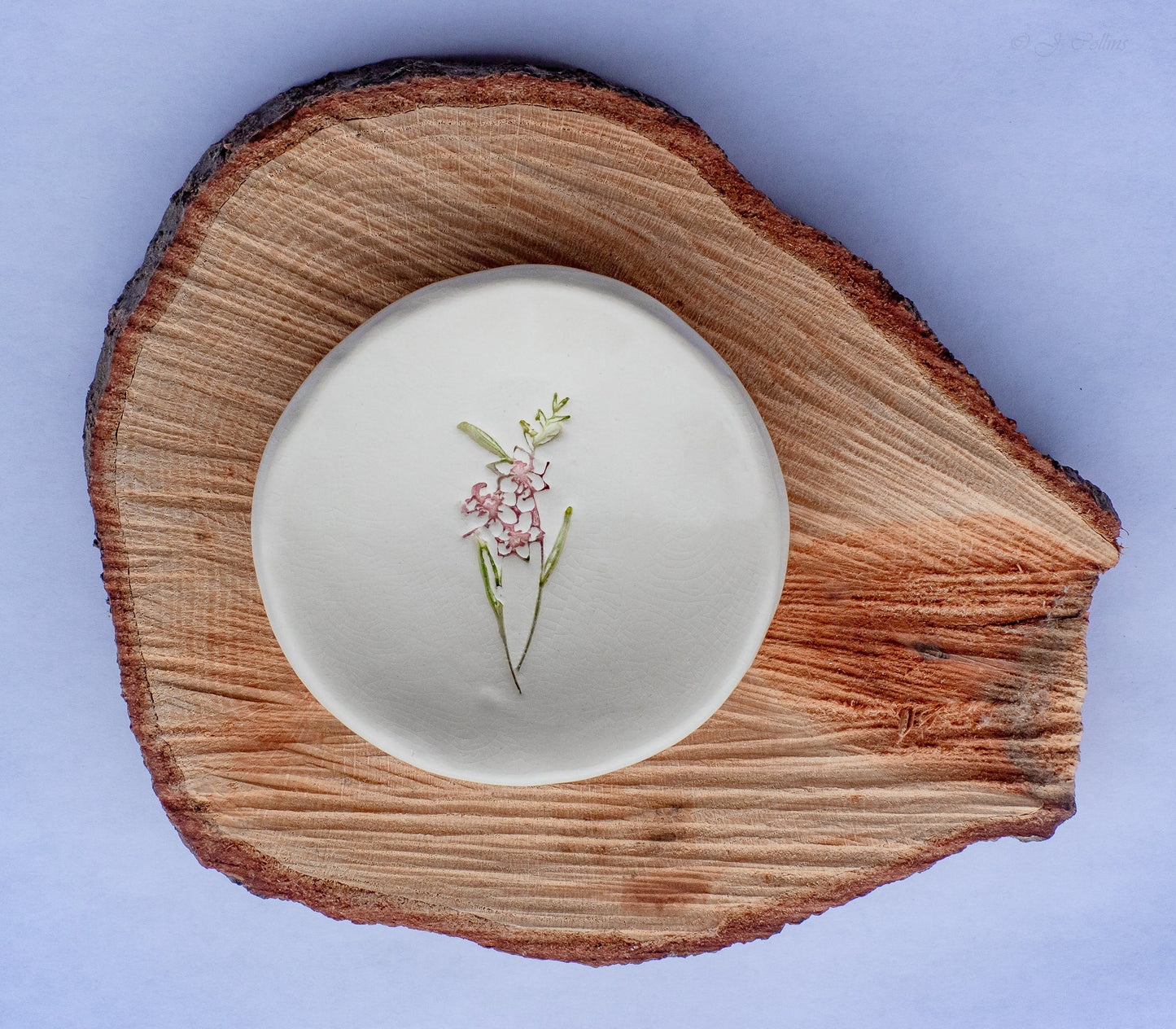 Birth Flower Ring Dish - Prodigal Pottery prodigalpottery