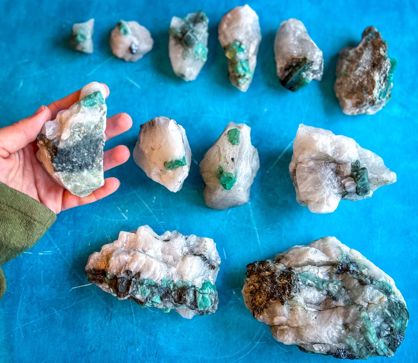 Raw Emerald Specimens