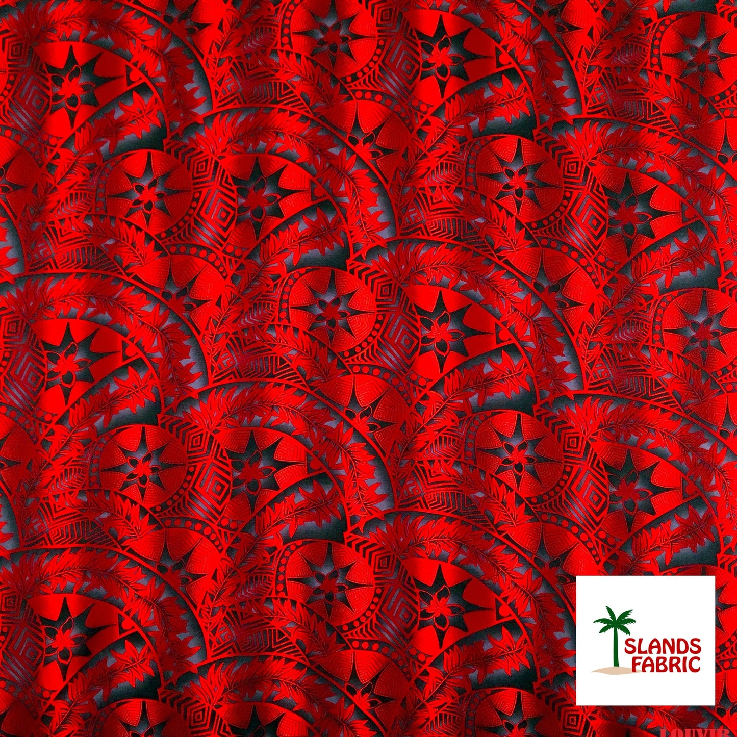 Plumeria Star Design Rayon Fabric | Islands Fabric Islands Fabric