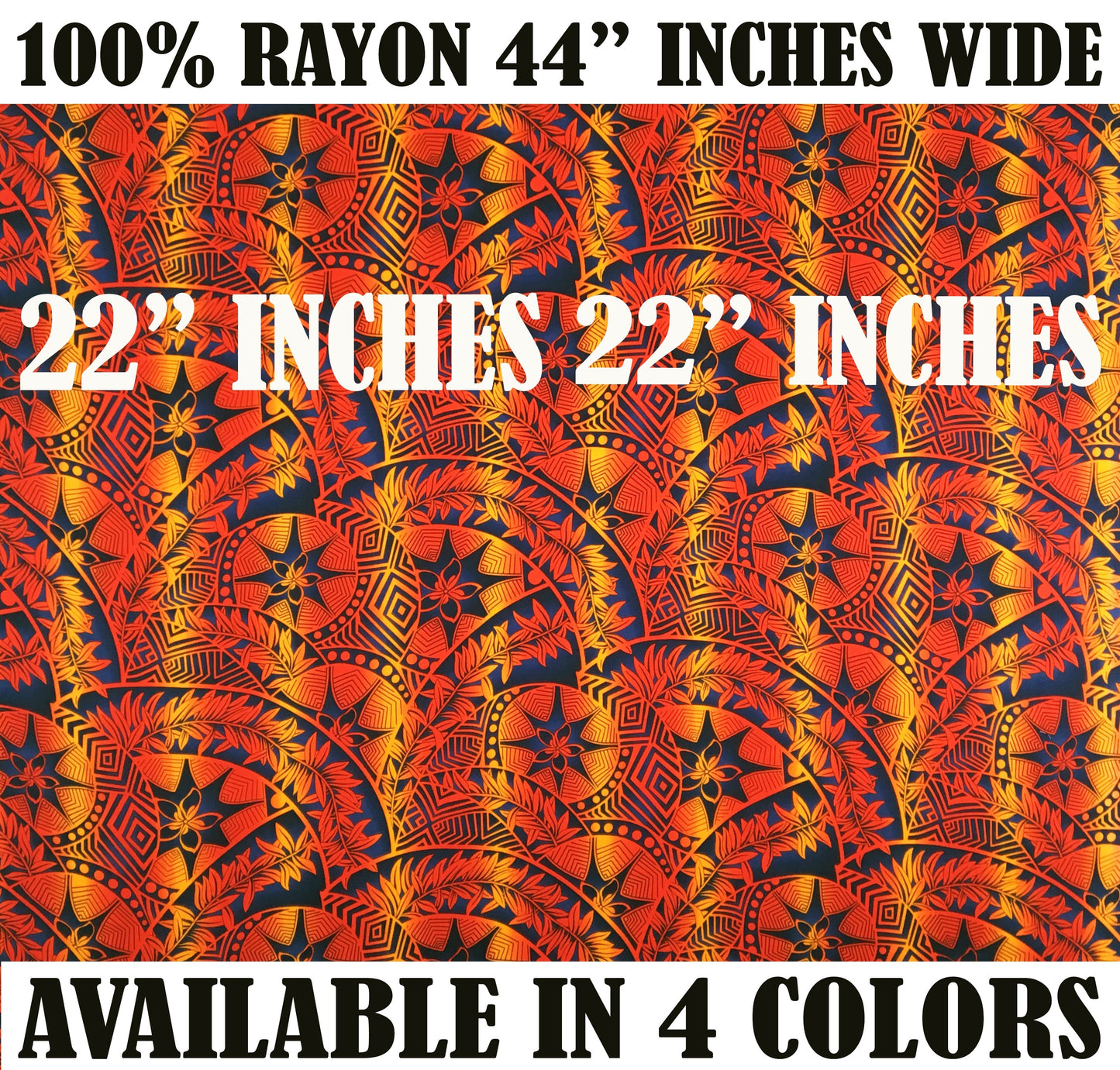 Plumeria Star Design Rayon Fabric | Islands Fabric Islands Fabric