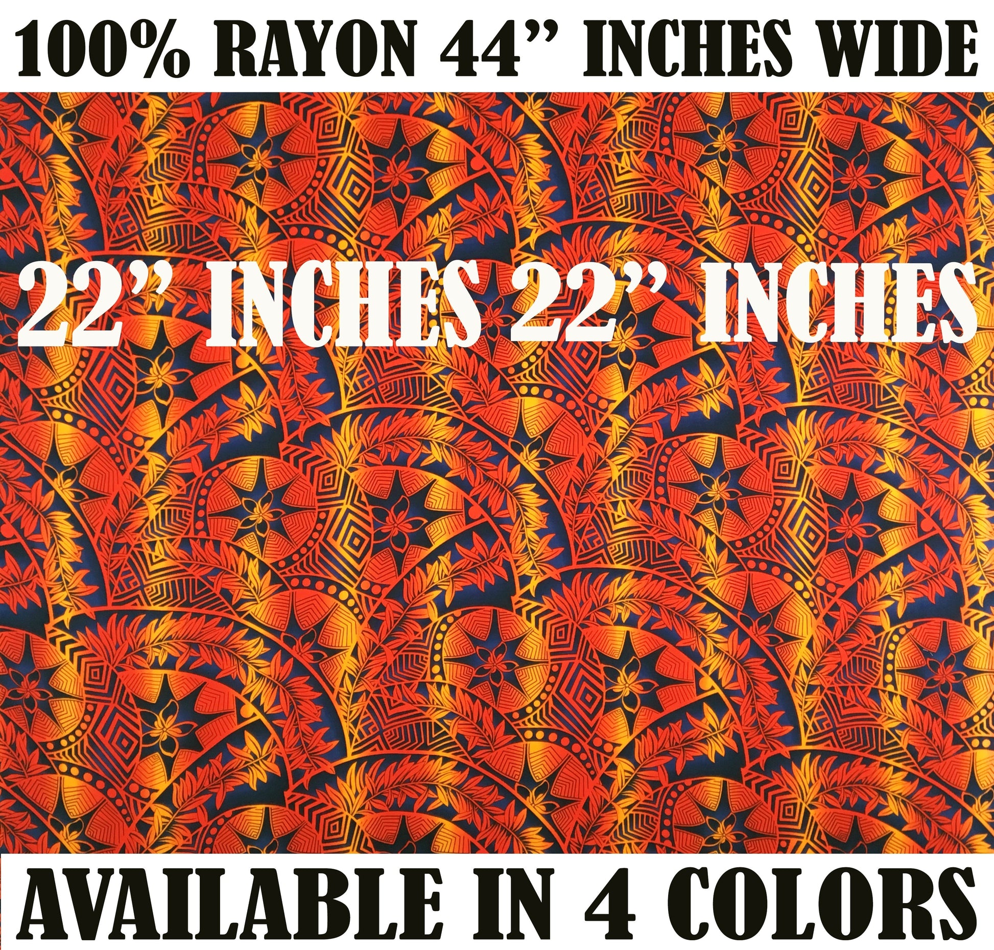 Plumeria Star Design Rayon Fabric | Islands Fabric Islands Fabric