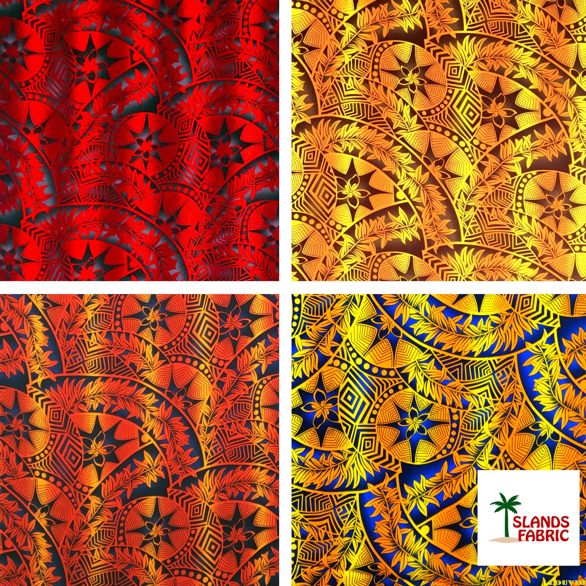 Plumeria Star Design Rayon Fabric | Islands Fabric Islands Fabric