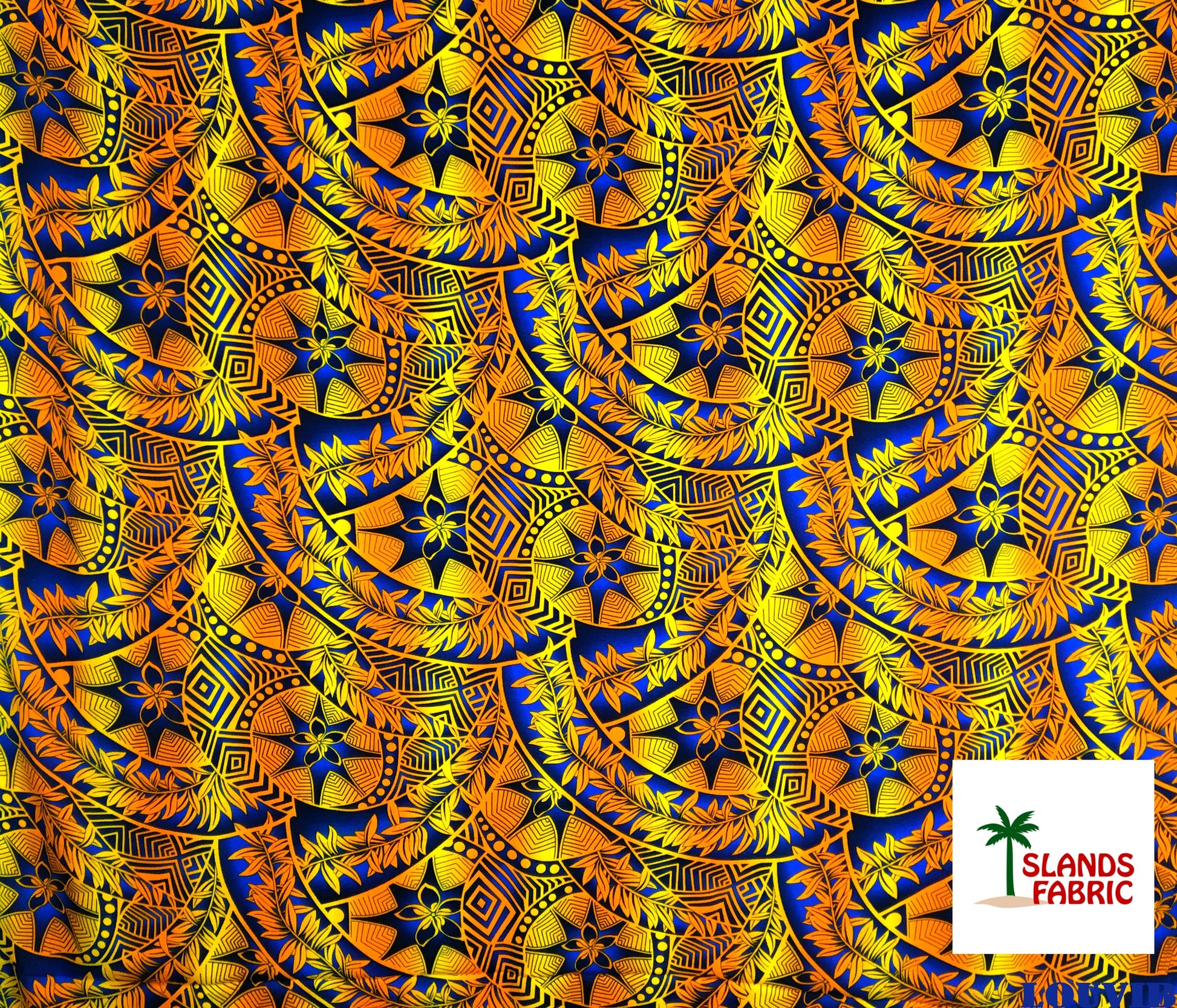 Plumeria Star Design Rayon Fabric | Islands Fabric Islands Fabric