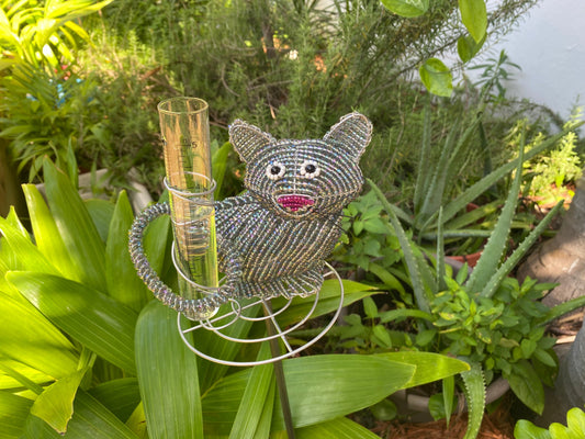 Cat Rain Gauge Beadworx by Extol Accessories