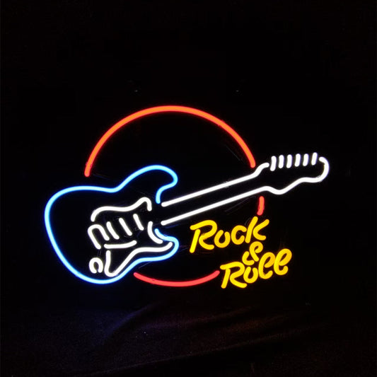 Rock&Roll Guitar Neon Signs Neon Signs Land