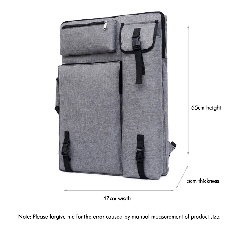 Art Portfolio Case 65x47cm, Waterproof Art Bags for Supplies Artwork/Poster Board/Project/Drawing Case Creative Freedom Collective