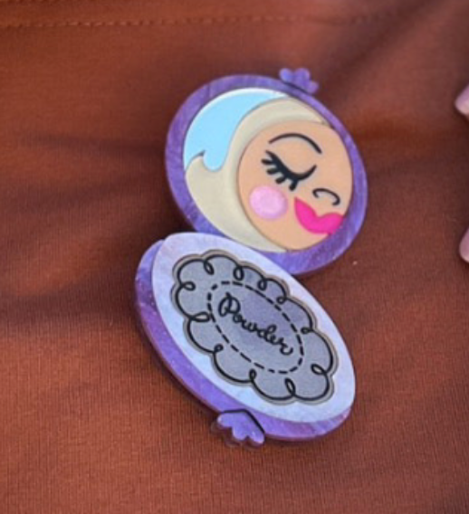 Secret Admirer Brooch LILAC by Asia Ellington x Lipstick & Chrome Quirks!