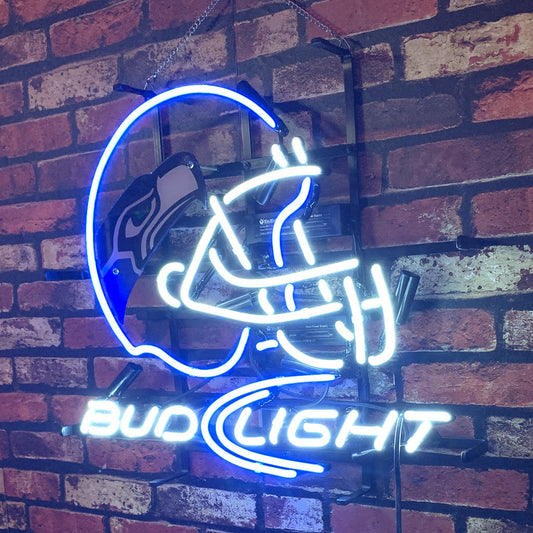 Seattle Seahawks Helmet Bud Light Neon Signs Neon Signs Land