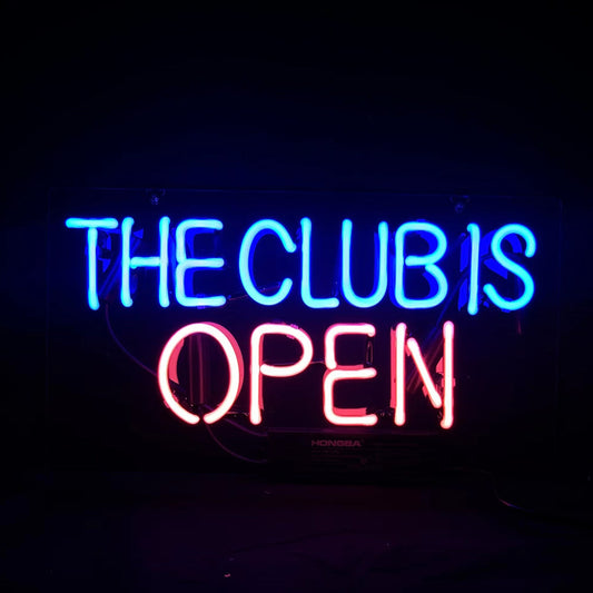 The Club is Open Neon Light Sign Neon Signs Land