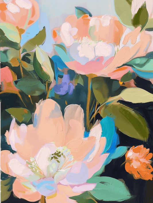 The Peonies Arrived Today - Original Painting