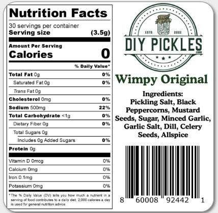 Dill aka "Wimpy Original" Spice Pack