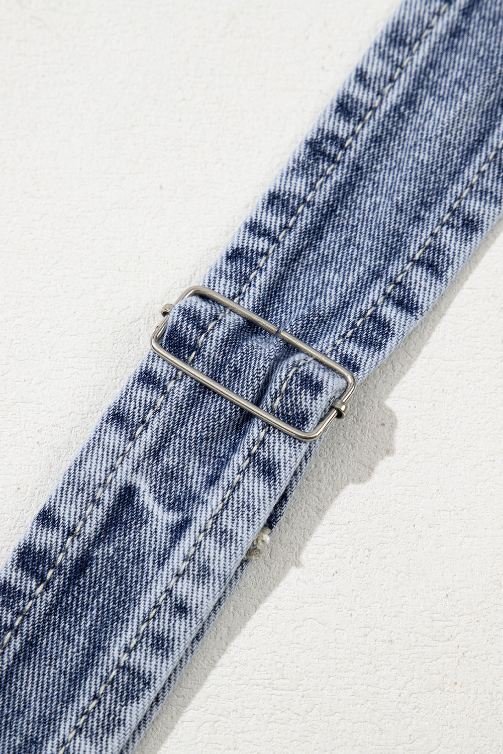 Sail Blue Straight Leg Pockets Denim Bib Overall Shewin