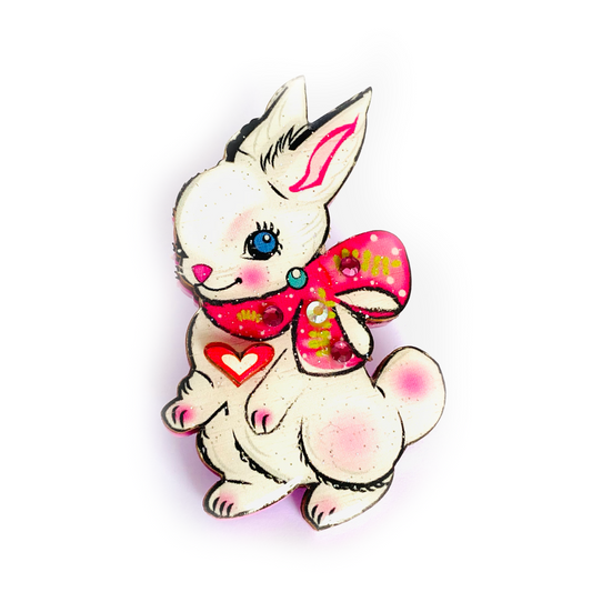 Layla the Bunny Brooch by Rosie Rose Parker