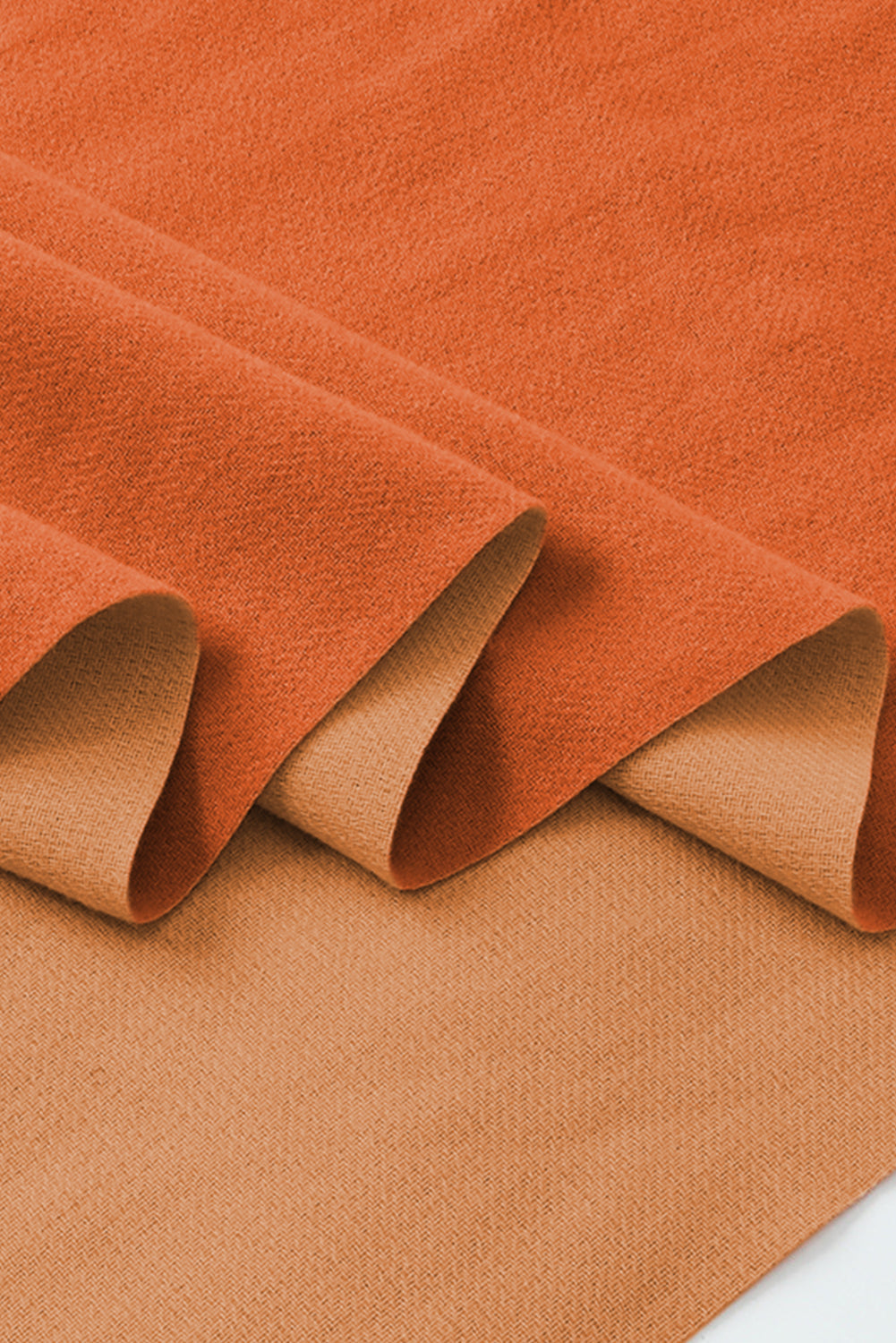 Russet Orange Cotton Tassel Scarf Shewin
