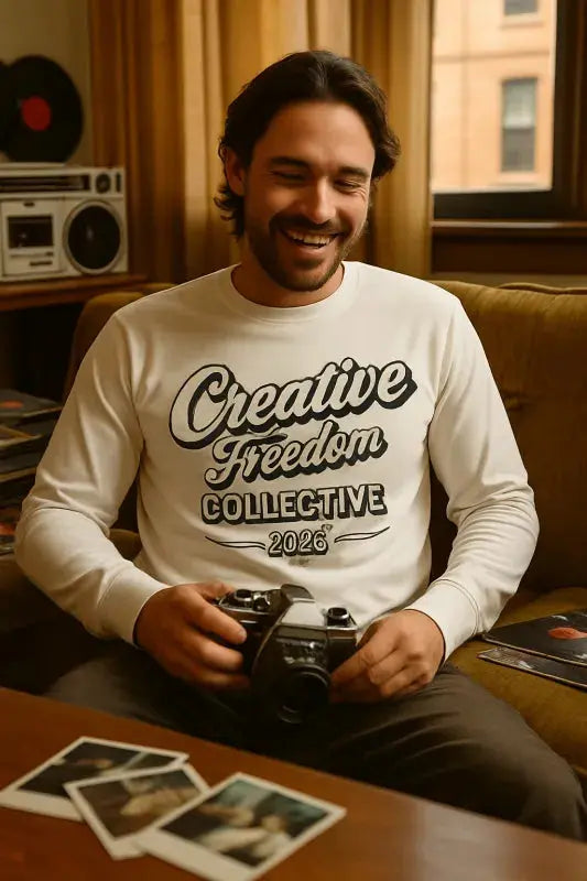 Create Freedom 2025: Vintage Vibes - Men's Long Sleeved T-Shirt Creative Freedom Collective