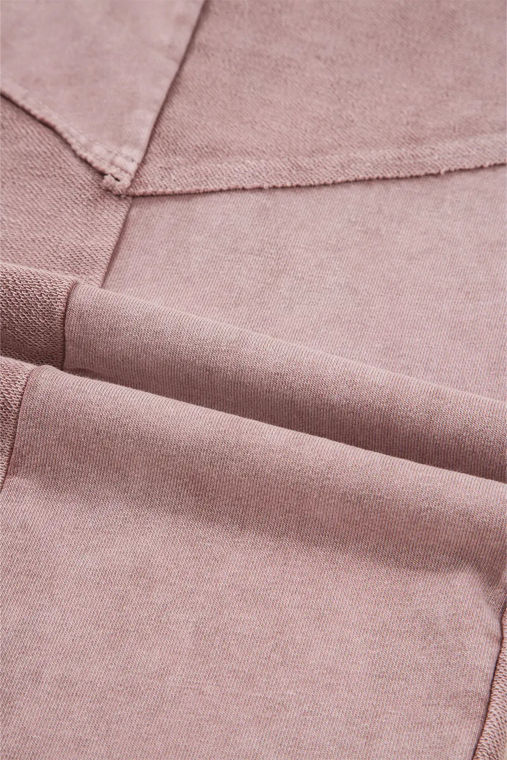 Mineral Wash Tiered Wide Leg Patchwork Drawstring Pants Shewin