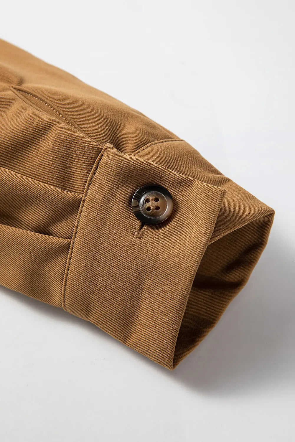 Khaki Plaid Patchwork Long Sleeve Jacket Shewin