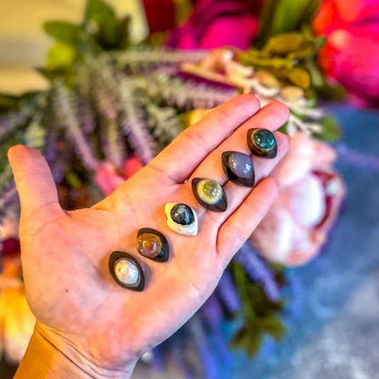 Enchanted Agate Eye Crystals, Metaphysical Supplies Mandala Gems