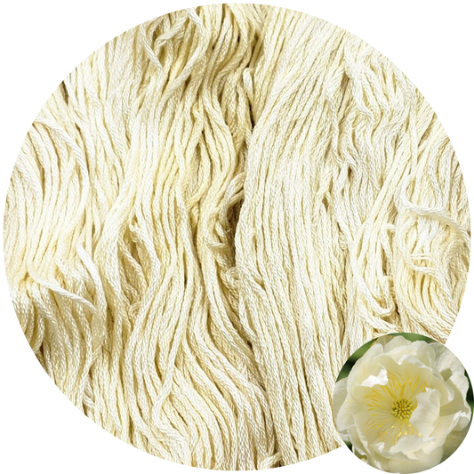 Alabaster Globeflower - Flower Silk by StitchyBox (Standard Colorway)