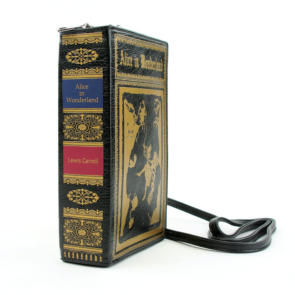Alice In Wonderland Book Handbag - BLACK