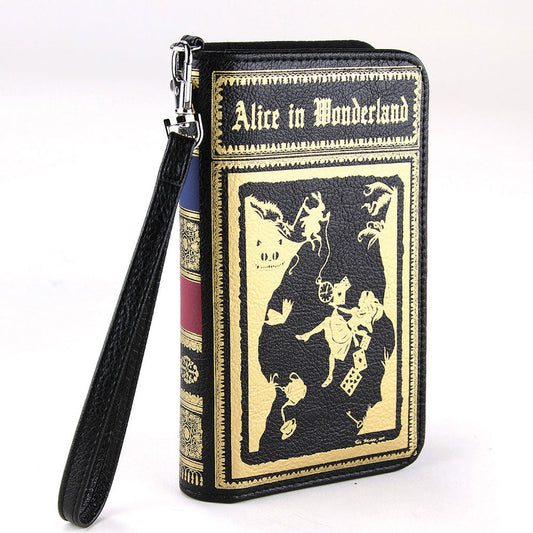 Alice In Wonderland Book Wallet Wristlet Quirks!