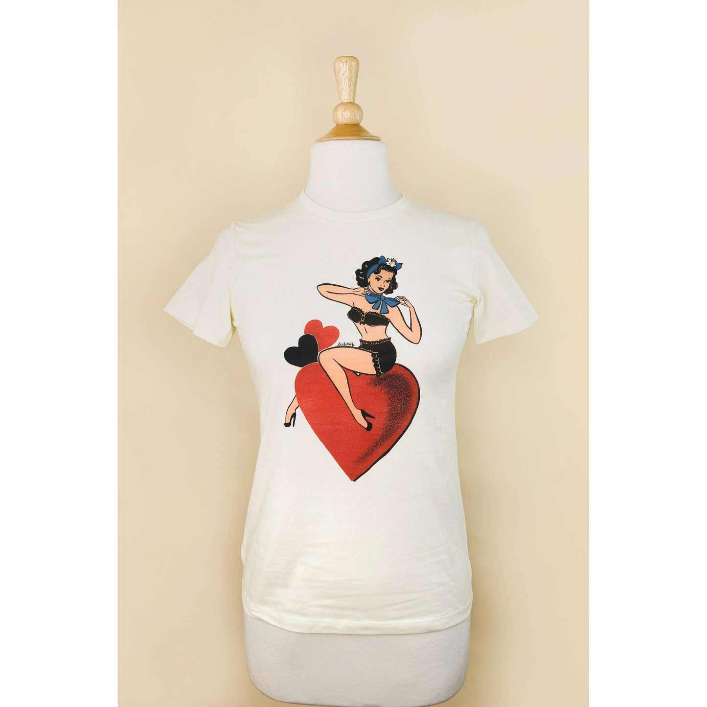 All My Love Fitted Tee in Ivory