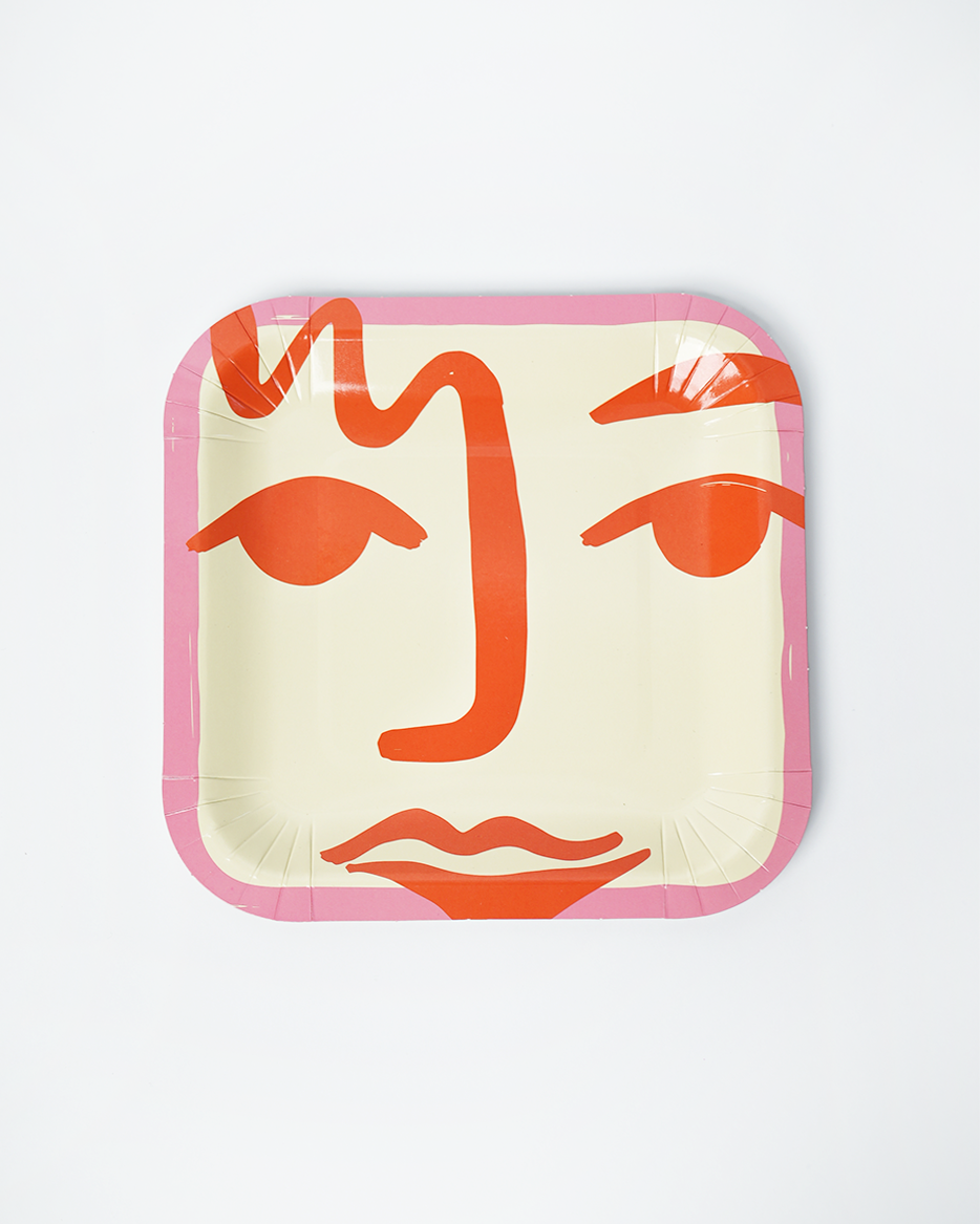 Art Party Dessert Plates (x 12) POP party supplies