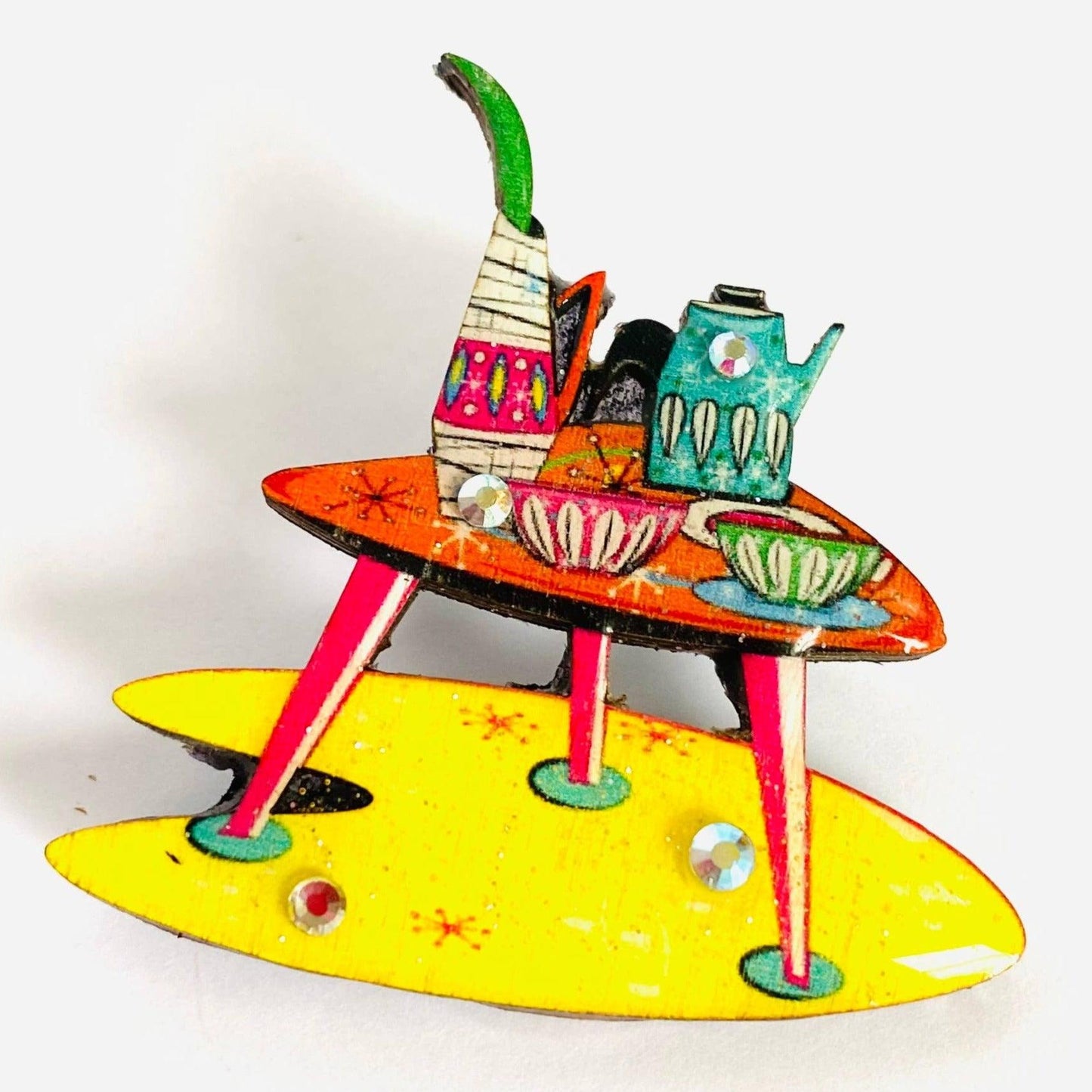 Atomic Furniture Brooch by Rosie Rose Parker Quirks!